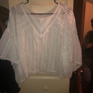 White blouse from American Eagle